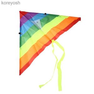 Kite Accessories Rainbow Kite With 50 Meter Kite Line Children Flying Bird Kites Windsock Outdoor Toys For Kids Gift Garden Cloth ToyL231118