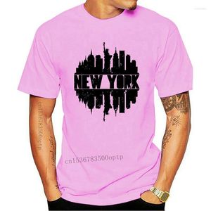 Erkek Tişörtleri Sıkıntılı 2023 York Skyline NYC Pride City Love Womens Beyaz T-Shirt