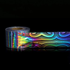 Çıkartma Çıkartmaları 120m*4cm 1 Rulo Holografik Yıldızlı Gökyüzü Tırnak Folyoları Manikür Lazer Tırnak Art Transfer Çıkartma Diy Tırnak Süslemeleri 231117