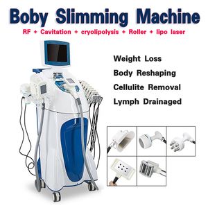 5 в 1 Boby Slimmimg Machine CryoLipolysis Lipo Laser Laser Forzing Multi-Polling Skining Clifling Massage 40K кавитационное устройство Потеря веса крио-липосакция