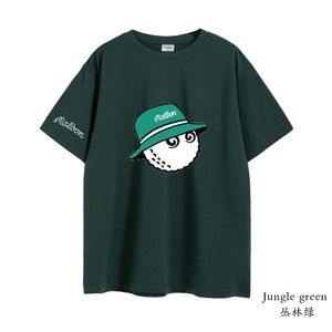 Erkek Tshirts Malbon Golf Tshirt Erkek Kadınlar 2023 Yaz Pamuk Üst Kova Şapkası Kısa Kollu Moda Çift Gevşek Giyim 230418