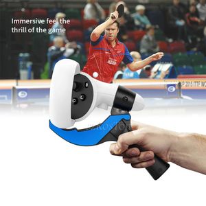 3D Glasses for Oculus Quest 2 Table Tennis Paddle VR Games Handle Grip Controllers For Accessories 231117