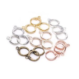 20pcs lot 14x12mm Gold France Lever Earring Hooks Wire Settings Base Earrings Hoops For Jewelry Making Finding Supplies Jewelry MakingJewelry Findings