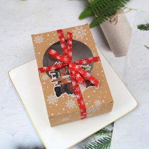 Scatole per caramelle da regalo Pratiche scatole per biscotti trasparenti con design in stile europeo per finestre per sacchetti di imballaggio per regali domestici