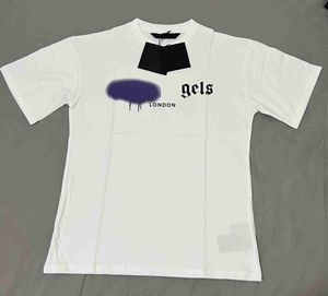 T Shirt Yazlar Erkekler İçin Kısa Kollu Kadın Tasarımcı Mektuplar Sprey T-Shirt Melek Tee Saf Pamuk Şehir Limit Moda Yüksek Kaliteli Giysiler I5na HLC1