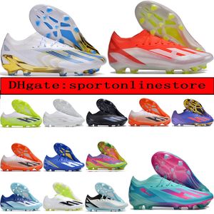 Çanta futbolu botları ile gönderin x crazyfast.1 fg laceless örgü futbol cleats erkekler firma zemin yumuşak deri rahat eğitim lithe futbol ayakkabıları x23 crazyfast+ sıcak