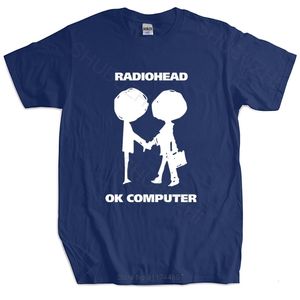 Mens Tshirts Men Men Brand футболка Summer Cotton Tshirt Radiohead OK Computer Oknotok Music Rock Bandblack Tshirt Euro Size 230419