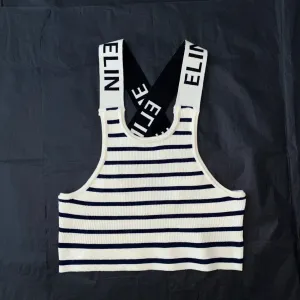 mix 5 colors womens tanks design summer womens stripe sleeveless uneck tanks letter pattern vest luxury sexy crop tank top