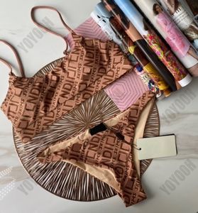 Yaz plaj tasarımcısı Bayan Mayo kadın mayo high-end lüks mektup tasarımı seksi bayan bikini su giyim çoklu renk kombinasyonları S-XL