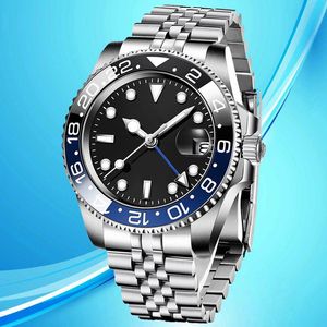 orologi automatici personalizzati 3a orologio da uomo di lusso 2813 vetro zaffiro modello di design impermeabile orologio con movimento meccanico di alta qualità orologio da polso con lunetta blu e nera