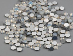 YENİ SS3SS30 BEYAZ OPAL RENK 1440 PCS 3D Tırnak Sanatı Düz ​​Sırt Olmayan Rhinestones Donumsuz Cam Kristalleri Taş 6803456