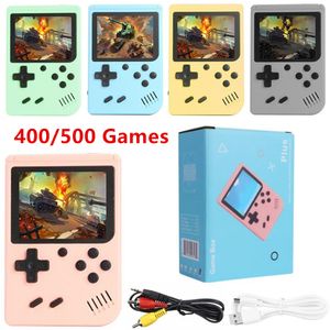 Jogadores de jogos portáteis Mini console de videogame retrô portátil de 8 bits 3,0 polegadas colorido tela LCD Exibição AV Saída embutida 400/500 Classic Games Player for Kids Presente