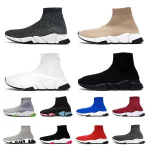 Tasarımcı çorapları Günlük ayakkabılar Platform erkekler erkek kadın parlak örgü hız 2.0 1.0 eğitmen koşucu spor ayakkabı çorap ayakkabı ustası kabartmalı kadın Sneakers hız patik paris Y8