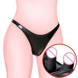 Anal Toys Strap-On Teşhal İç yapay penis çıkarılabilir vajinal fiş Seks Mastürbasyon Chastity Panties BDSM 230419