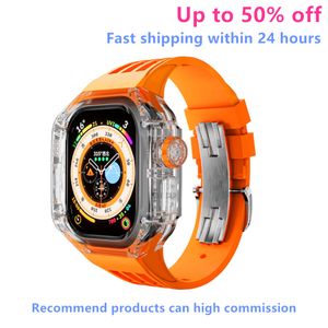 49mm Akıllı saatler Ultra 8 Apple Watch serisi 8 için iWatch 8 akıllı saat Deniz bileklik spor izle saatler ultra Koruyucu kılıf