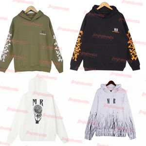 Tasarımcı giyim erkek sweatshirts amires am hoodies amies çiçek küçük taze desen baskı Terry hoodie süveter kadınlar kadın moda sokak kıyafetleri lüks