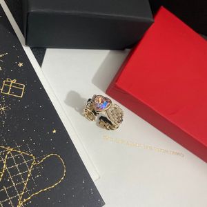Asla Marka Mektubu Yüzük Altın Kaplama Pirinç Bakır Açık Bant Yüzük Moda Tasarımcısı Lüks Kristal Kalp İnci Yüzüğü Kadın Düğün Takı Hediyeleri Ayarlanabilir