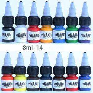 14Color/set 8ml/bottle Brand Professional Tattoo Ink Kits For Body Art Natural Plant Micropigmentation Pigment Colour Set Hot