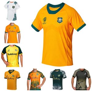 2023 2024 Avustralya Rugby Formaları Evden uzakta 2023 24 Kanguru Wallaby Retro Gömlek S-5XL MAILLOT DE National Avustralya Gömlek Rugby