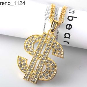 DAICY дешевый модный мужской хип-хоп золотой кулон с большим знаком доллара 18 кг ожерелье
