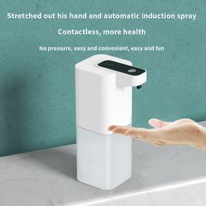 Liquid Soap Dispenser Automatic Inductive Foam Washing Phone Smart Hand Alcohol Spray 230419