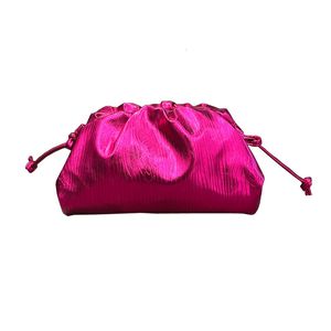Evening Bags Luxury Fashion Golden Cloud Bag Woven Dumpling Bag High Quality Single Shoulder Diagonal Bags Women Purse and Handbags 230419