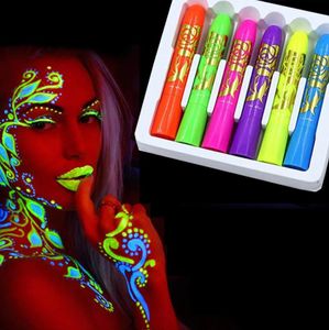 Fashion 6 Colors Non-toxic Colorful Face Painting Pigment Pen Party Carnival Makeup Tool Halloween Makeup Marker