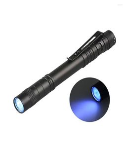 Flashlights Torches 1pc 3W Mini UV 365nm Ultraviolet Blacklight Torch Pet Urine Detector Waterproof Currency Checking4968245