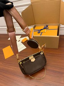 Классическая кожаная сумка-тоут 10A зеркального качества Лучшие дизайнерские сумки-хобо Женские роскошные брендовые модные сумки-мешки LUITTON женские сумки 2-в-1 Combo Pack