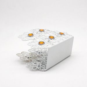Коробка для тканей цветов современный держатель салфетки из нержавеющей стали