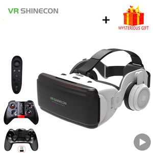 VR Gözlük Shinecon Casque Kask Smartphone Için 3D Sanal Gerçeklik Akıllı Telefon Kulaklık Gözlük Dürbün Video Oyunu Wirth Lens 230420