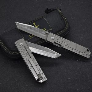 En Kalite A1898 Katlanır Bıçak Şam Çelik Tanto Blade TC4 Titanyum Alaşım Sökme EDC Cep Klasör Bıçakları Erkekler İçin En İyi Hediye