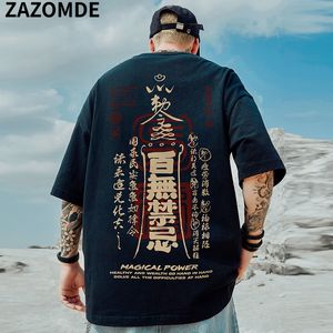 Men s T Shirts ZAZOMDE Streetwear Chinese Character Tshirt Graphic T Shirt Cotton 2023 Harajuku T Shirt Summer Hip Hop Tops Tees 230420