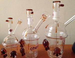 2016 Cheech Glass Cheechaccino Cheech Cup Установка для дабучино Пескоструйная установка для чашек Мини-стеклянные кальянные бонги ZZ