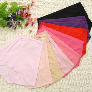 Kadın Panties Yeni 5pcs/Lot Nefes Alabilir Bambu Fiber Antibiyotik Dikişsiz Kadın Bambu iç çamaşırı yüksek bel artı L-XXXL ÜCRETSİZ Nakliye 230420