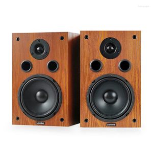 Combination Speakers 200W 6.5 Inch Desktop Two-Way Speaker High Power HiFi Audio Passive Bookshelf Surround Home Theater Sound Box