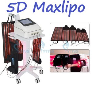 Lipo Lazer Yağ Yanan 5D Maxlipo Lipolazer Makinesi Yağ Çıkarma Selülit 5 Lazer Ped ile İndirgeme Makinesi