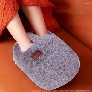 Battaniyeler şarj su torbası elektrikli ısıtma ayakkabıları kadın eklenti termal ofis ayak sıcak battaniye