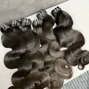 1 пучок, объемная волна, необработанные пучки волос, оптовая продажа, пучки для наращивания человеческих волос, необработанные вьетнамские пучки волос
