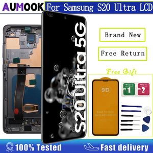100% новый OLED для Samsung Galaxy S20 Ultra ЖК-дисплей SM-G988B/DS дигитайзер сенсорного экрана для Samsung S20U ЖК-дисплей SM-G988B SM-G988 замена дисплея