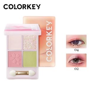 Тени для век Colorkey Cherry Blossom Sunset Тени для век Quad Disk Многофункциональный диск для макияжа Ежедневный диск с мороженым для теней для век 231120