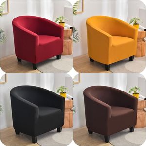 Крышка стулья сплошной ванна диван на растяжение одно клубные дома Fauteuil Slipcovers for Living Room Elastic Armchair Protector