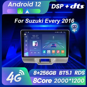 AI Voice Android 12 Araba DVD Multimedya Oyuncu Otomatik Radyo Stereo Suzuki Her vagon 2015-2020 GPS Navigasyon Bt 2din Kafa Ünitesi