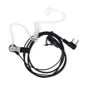 Talkie Earpiece Walkie with Mic 2 Pin Covert Air Acoustic Tube Headset Free Hand for the Night Club Bouncers