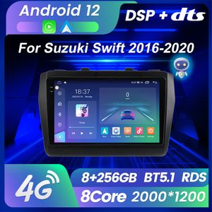 Suzuki Swift için AI Voice Android 12 Araba DVD Multimedya Oyuncu 5 2016-2020 Otomatik Radyo Stereo GPS Navigasyon Sesli Carplay DSP