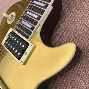 Leslash LP Elektro Gitar, Altın Top, Gülağacı Klavye, Kıvrık Bağlanma, Yüksek Kaliteli Gitarar, Ücretsiz Kargo