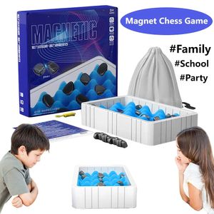 Magnetic Chess Game Party Supplies Fun Table Top Magnet Game Intellectual Development Portable Chess Board for Family Gathering