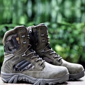 Защитная обувь Мужские тактические военные ботинки для пустыни Мужские рабочие безопасные водонепроницаемые армейские ботинки спецназа на шнуровке Боевые лодыжки большого размера 231121
