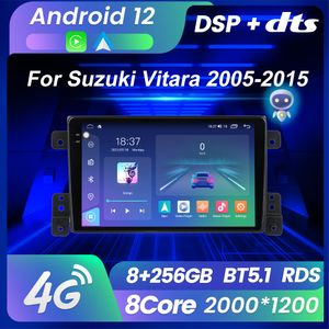 M6 Pro Qled Android 12 Car DVD Радио для Suzuki Grand Vitara 3 2005-2012 2013 2014 2015 2din Stereo Multimedia Player Navigaion GPS