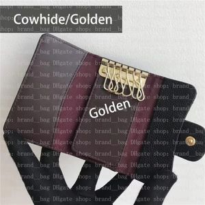 6 Anahtar Çanta Marka Tasarımcı Cüzdan Moda Cowhide Koyun Havyolu Anahtar Cüzdanlar Trifold Pad Cüzdan Pasaport Klipsi Kilit Zincir Tutucu Para Çantası